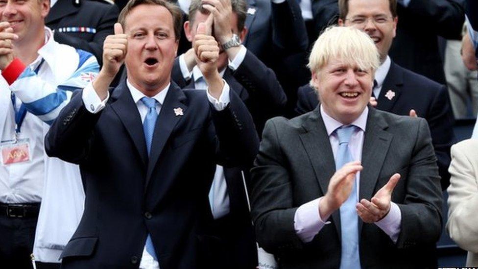 David Cameron and Boris Johnson