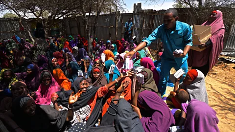 Getty Images Modern-day famines in several African countries including Somalia have gone almost unnoticed in more developed countries (Credit: Getty Images)