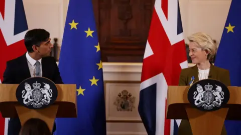 Reuters Rishi Sunak and European Commission President Ursula von der Leyen