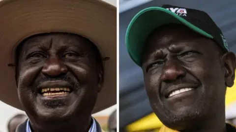 AFP Composite image of Raila Odinga and William Ruto