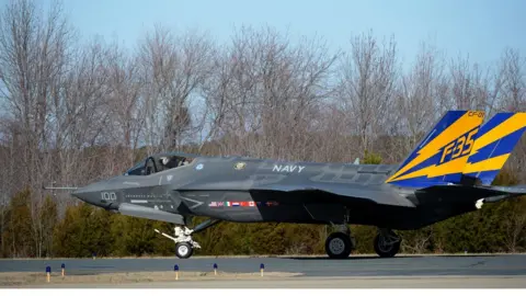 Getty Images The US Navy variant of the F-35 Joint Strike Fighter, the F-35C