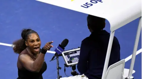 Reuters Serena Williams argues with chair umpire Carlos Ramos at the US open