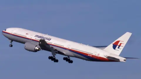 A file picture of a Malaysia Airlines Boeing 777-200 - similar to the one which operated flight MH370