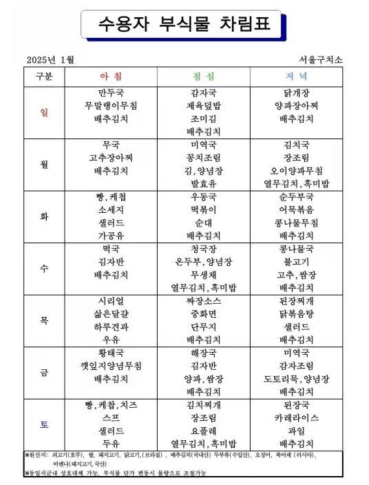 사진서울구치소 홈페이지