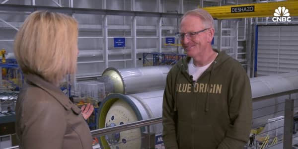 Blue Origin CEO talks to CNBC's Morgan Brennan on the eve of the company's New Glenn rocket launch