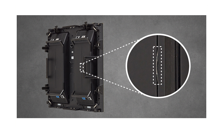 The LED indicator on the back of the LBAG is shown in an enlarged view.