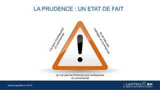 www.quattro-rh.fr
NOUSRECRUTONSLE
COLLABORATEUR NOUS PORTONSLE
CONTRATDE TRAVAIL(*)
PENDANT LES PERIODES
D’ESSAIS
Nousle formonsa sa
nouvelle mission et nous
le dotonsdes outils les
plus efficaces
Nousvous LE
transférons
autonome et
opérationnel a la fin
des périodesd’essais
Un processus complet de la préparation à l’autonomie
(*) Le nouveau collaborateur signe un contrat CDI de portage avec Quattro RH pendant une période qui correspond à la durée des périodes d’essais ou une période définie avec l’entreprise
 