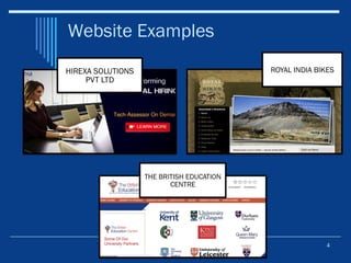 4
Website Examples
 