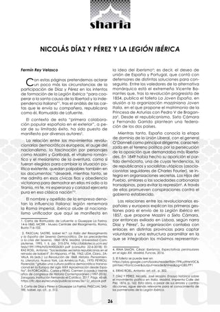 26
NICOLÁS DÍAZ Y PÉREZ Y LA LEGIÓN IBÉRICA
Fermín Rey Velasco
Con estas páginas pretendemos aclarar
un poco más las circu...