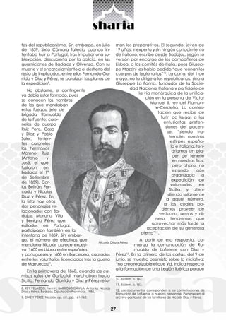 27
tes del republicanismo. Sin embargo, en julio
de 1859, Sixto Cámara fallecía cuando in-
tentaba huir a Portugal, tras i...