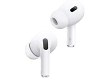 Apple AirPods Pro 2 ワイヤレスイヤーバッド、Bluetooth ヘッドフォン、アクティブノ イズキャンセリング、外部音取り込み、パーソナライズされた空間オーディオ、原音に 忠実なサウンド、H2 チップ、USB-C 充電