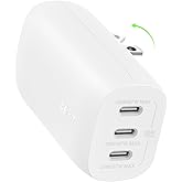 Belkin BoostCharge 3-Port USB-C Wall Charger with PPS 67W, USB-C PD 3.1 Enabled Fast Charging iPhone Charger for iPhone 16 Se