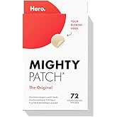 Hero Cosmetics Mighty Patch™ Original Patch - Hydrocolloid Acne Pimple Patch for Covering Zits and Blemishes, Spot Stickers f