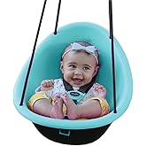 Swurfer Kiwi Toddler Swing – Comfy Baby Swing Outdoor, 3-Point Adjustable Safety Harness, Safe Quick Click Locking System, Fo