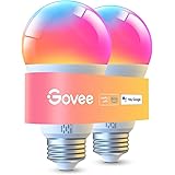 Govee LED Smart Light Bulbs, 1000LM Color Changing Light Bulb, Wi-Fi & Bluetooth Light Bulbs, Work with Alexa and Google Assi