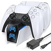 OIVO PS5 Controller Charger PS5 Accessories Kits with Fast Charging AC Adapter, Controller Charging Stand for PlayStation 5, 