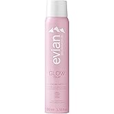 Evian Glow Facial Mist - Boost Radiance - Nourish Skin - Enhance Makeup - Organic - All Skin Types - French Alps Skincare