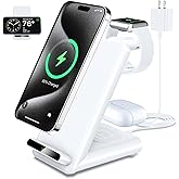 Wireless Charging Station,3 in 1 Wireless Charging Stand Made for Apple Watch Ultra 10 9 8 7 6 SE 5 4 3,Fast Wireless Charger