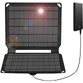 FlexSolar 10W Portable Solar Chargers 5V USB Small Power Emergency ETFE Panels Foldable IP67 Waterproof Camping Hiking Backpa