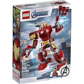 Lego Marvel Avengers Iron Man Mech 76140 Kids’ Superhero Mech Figure, Building Toy with Iron Man Mech and Minifigure (148 Pie