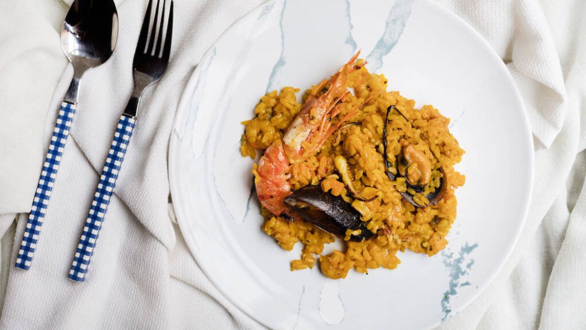 Paella de marisco, una receta con color y mucho sabor