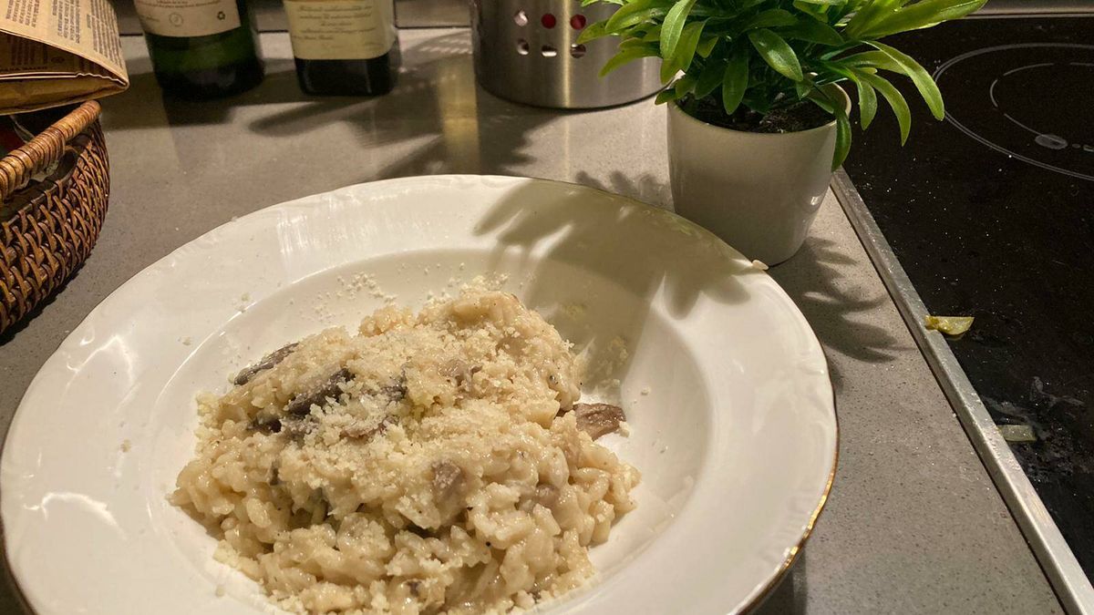 Risotto cremoso de setas para degustar todo el año