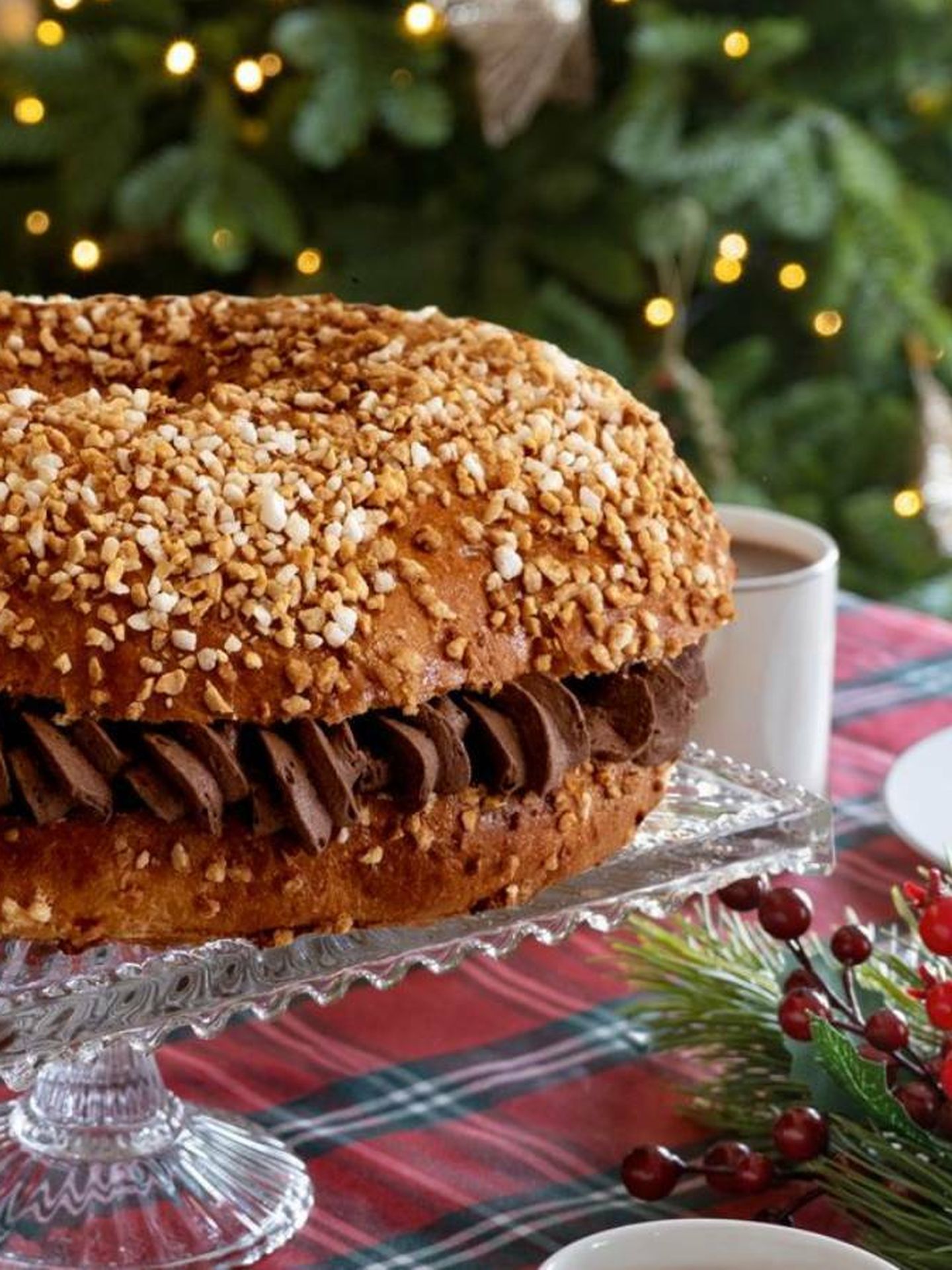 Roscón de reyes de chocolate de Cristina Oria. (Imagen cedida)