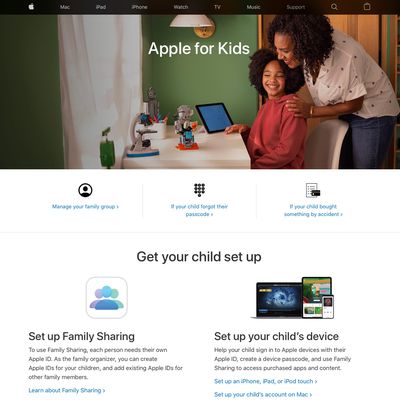 apple for kids support portal