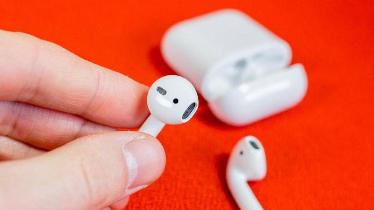 AirPods in-hand