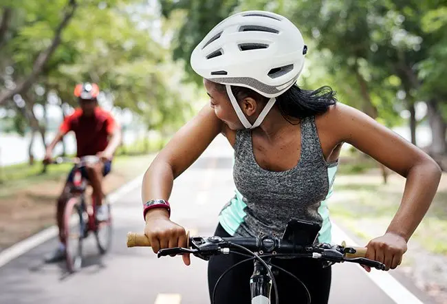 Biking is a great low-impact form of exercise.