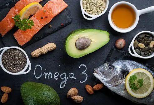 Certain foods are high in omega-3 fatty acids.