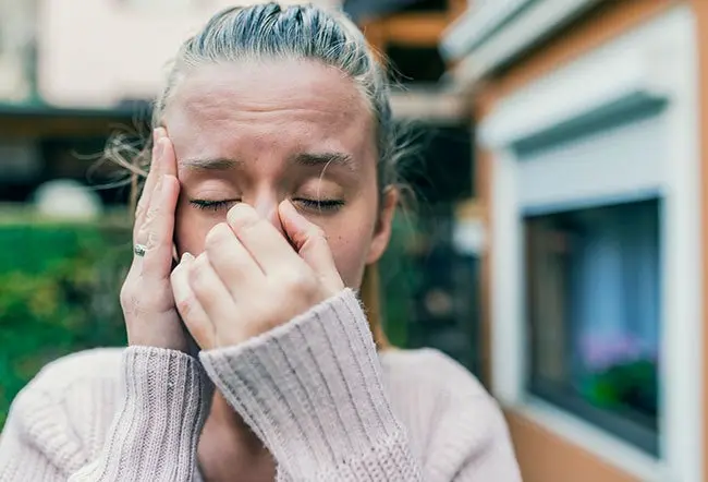 Sinus pressure is a symptom of a sinus infection.