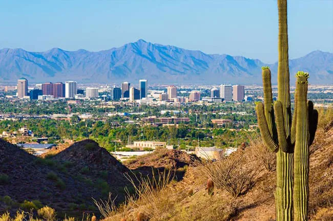 Arizona has less cloud cover than any other state. And Phoenix is the state’s second-sunniest city.