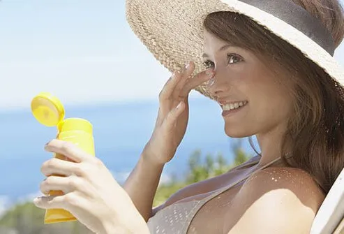 Use broad-spectrum sunscreen that protects against both damaging UVA and UVB rays from the sun.