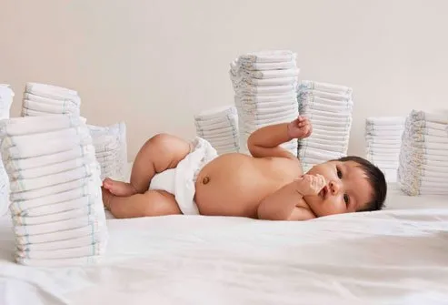 What your baby leaves in the diaper can offer clues to his or her health.