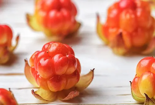 A 2/3-cup serving of these peach-colored berries has twice the vitamin C of a glass of orange juice.