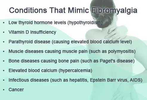 There are many conditions that mimic fibromyalgia.