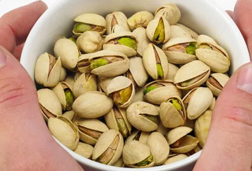 Pistachios and the zinc they contain can help you with erectile dysfunction issues.