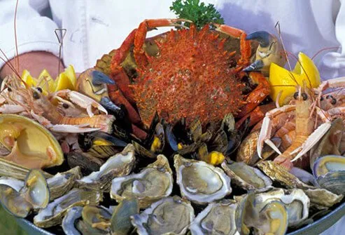 Shellfish help men with reproduction.