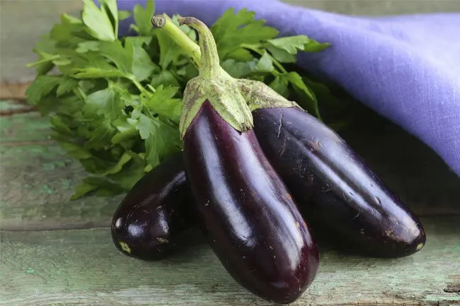 Eggplant skin is rich in antioxidants. 