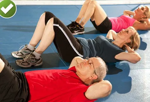 One of the classic core-strengthening workouts is the partial stomach crunch.