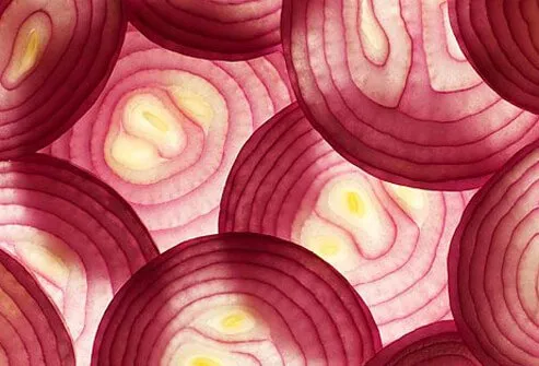 Photo of sliced onions.