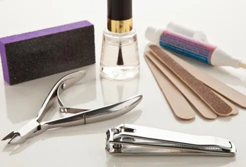 You can take your own tools to a nail salon, even if you feel self-conscious.