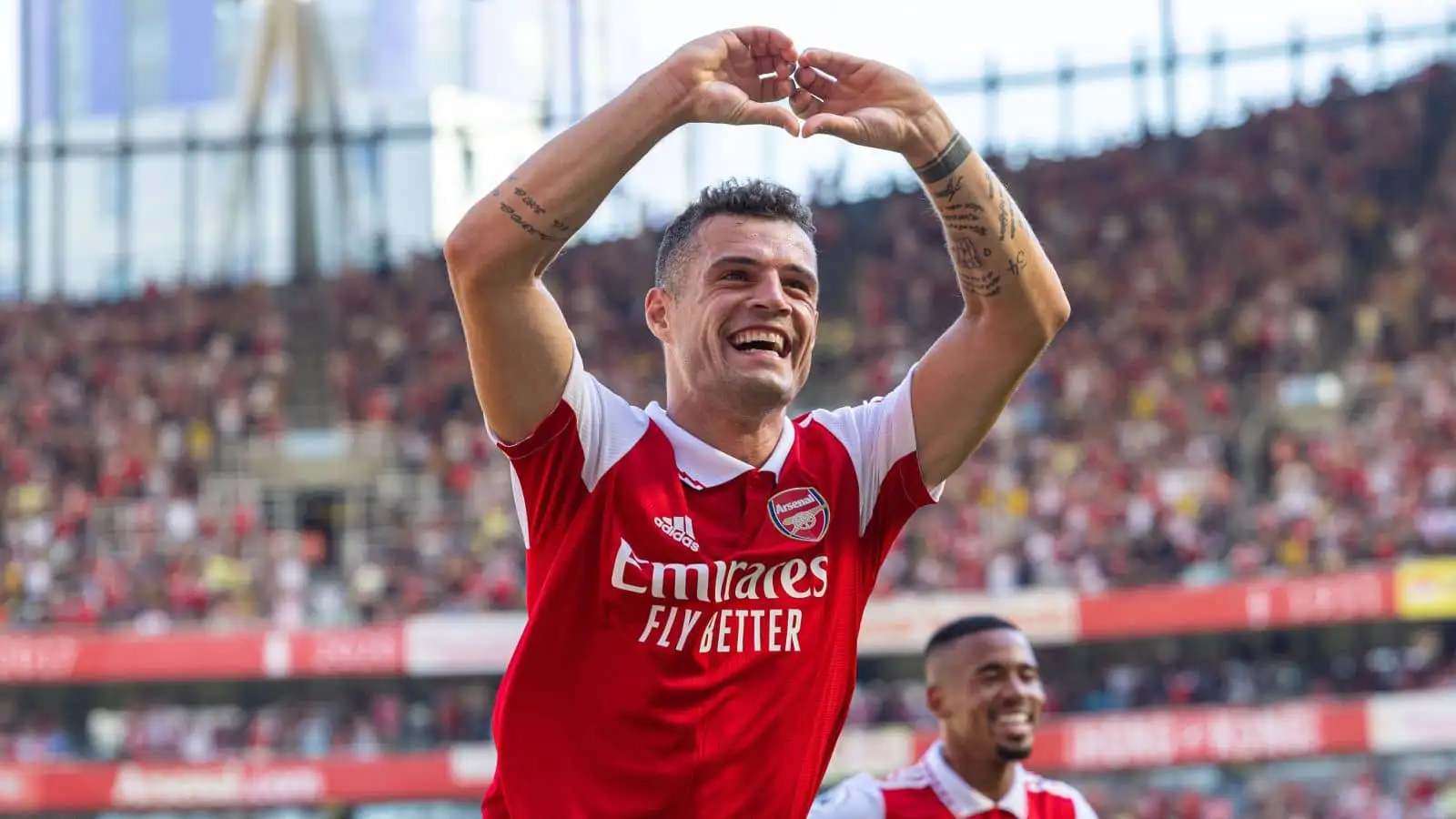 Granit Xhaka emotional after surprise moment in Arsenal win; tips forward to be among world’s best