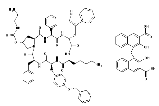 Signifor® LAR (pasireotide) Structrual Formula Illustration