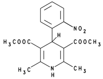 PrADALAT® XL® (nifedipine) Structrual Formula Illustration