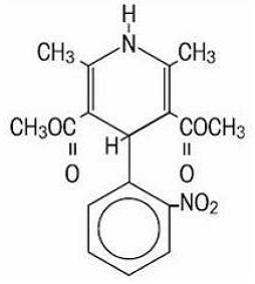 AFEDITAB® CR (Nifedipine) Structural Formula Illustration