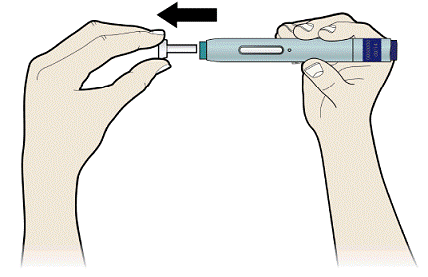 Clean your injection site with
an alcohol wipe - Illustration