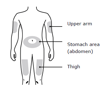 Clean your injection site with
an alcohol wipe - Illustration