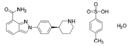 Niraparib Structural Formula - Illustration